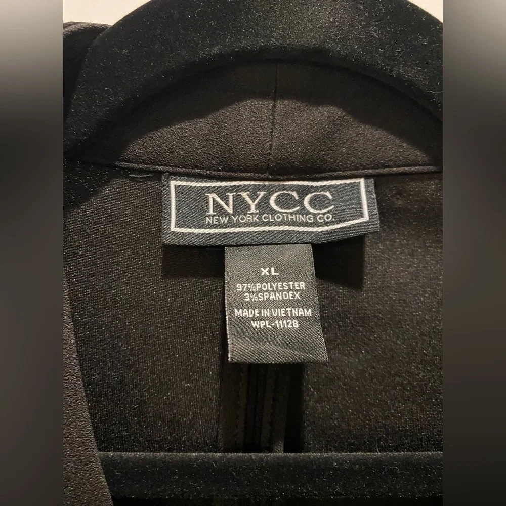 New York & Company Women's Plus Size Black Jacket Blazer - 3/4 Sleeve - Picture 2 of 7